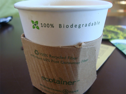 Biodegradable cup