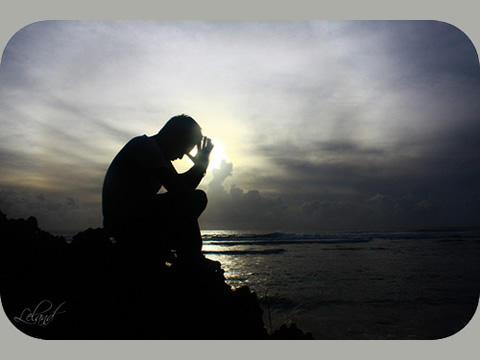 someone in prayer