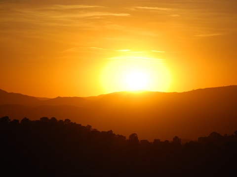 a sunset